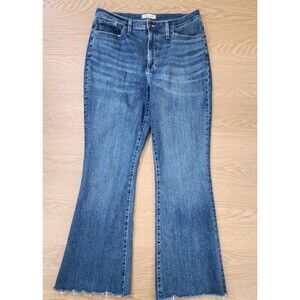 Madewell The Perfect Vintage Flare Jeans 33x31 Light Wash Stretch Blue Denim